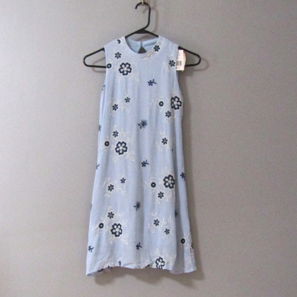 Speechless Other - NEW Speechless Blue Embroidered Flower Dress 12